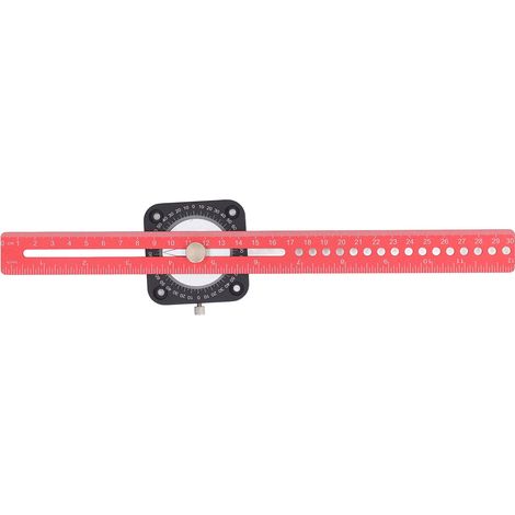 Compas à tracer 360° en alliage d'aluminium avec double échelle, outil de traçage pour le travail du bois (1/5)