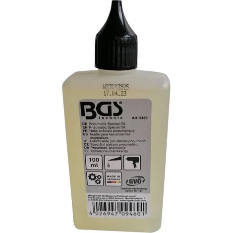 Huile Spéciale Pneumatique 100 ml - Lubrification Optimale et Protection Anti-Usure - D-Work