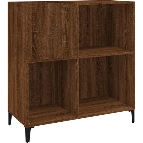 Maison Exclusive - Mueble discos madera contrachapada roble marró (1/5)