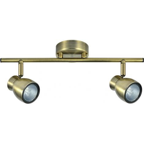 FABRILAMP 2 Lichtleisten Modell CHACHO Leder für gu10 Glühbirne (1/2)