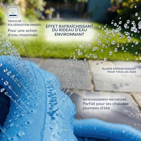 Piscine pour chien 100 cm – Piscine pliable et épaisse pour chien, petite piscine avec arroseur, tapis de piscine et jeu d'eau pour chiens d'extérieur (1/3)