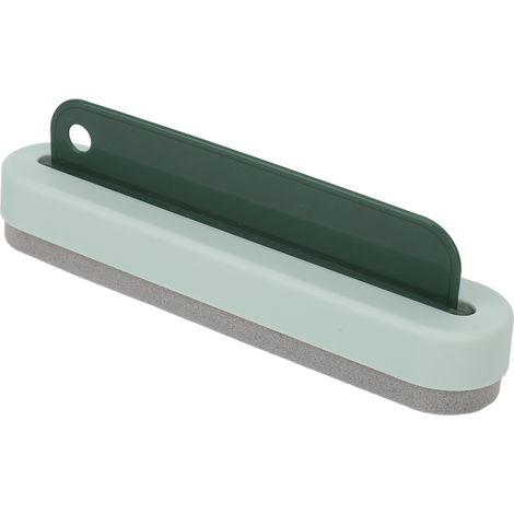 Lot de 2 Nettoyeurs Vitres et Surfaces Multifonctionnels, Raclette Brosse à Main pour Lavage Miroir, Baignoire, Table – Vert (1/5)