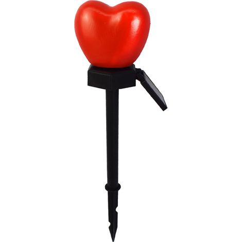 luces solares con forma de corazón, no requieren cableado, estacas incluidas, para jardín o entrada de vehículos. (1/5)