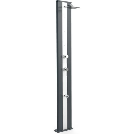 Doccia da Giardino Miscelatore Nebulizzatore e Lavapiedi Arkema Dada S Fascia Inox Antracite (1/5)