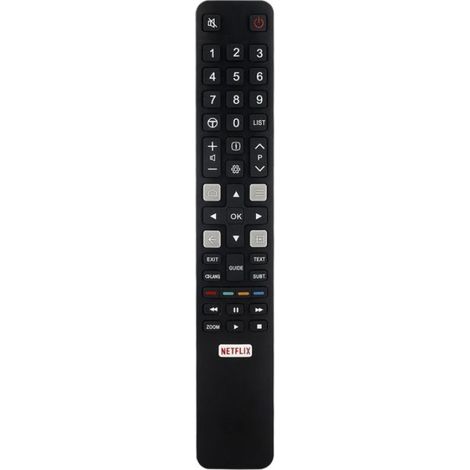Télécommande - Pour TV TCL Modèles RC802N YAI3 YUI2 YU14 YUI1 YU11 65C2US 75C2US 43P20US U65S9906 U43P6006 - Noir - 1 Pièce (1/5)