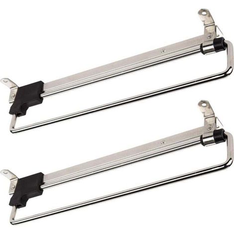 2 x Ausziehbare Kleiderstangen, Teleskop-Kleiderständer, Ausziehbare Kleiderständer, 350 mm - Crezuo