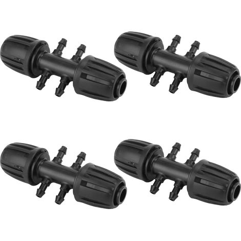 10 Stacheldraht-Reduzierstücke 16 mm auf 4/7 Adapter für Gartenbewässerungszubehör (1/5)