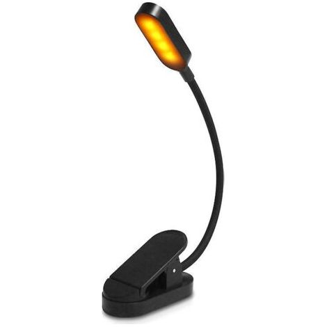 Rechargeable LED Book Light for Reading in Bed: Eye Care, 3 Color Temperatures, Stepless Dimming, Long Runtime, Small and Lightweight, Clip-On Book Light (1/5)