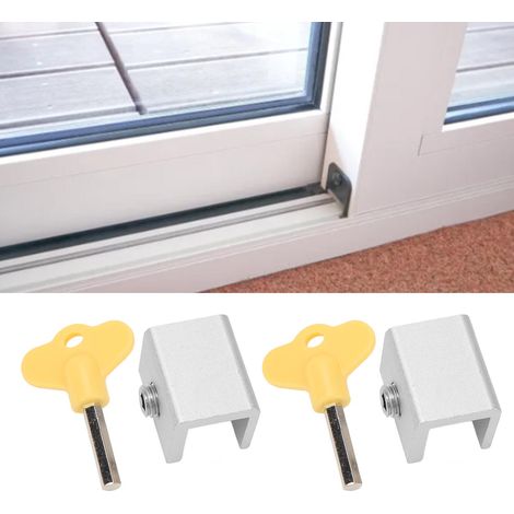 Verrou de fenêtre Top Valley, limiteur de fenêtre coulissante, verrou de fenêtre, verrou de porte-fenêtre, verrou de fenêtre coulissante, fixateur de verrou de moustiquaire (1/5)