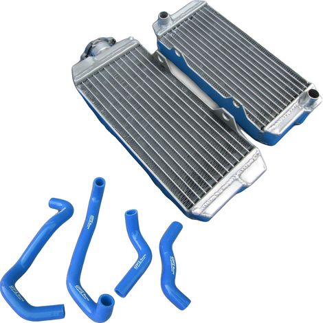 Radiador de aluminio reforzado, mayor capacidad de refrigeración, color azul. (1/2)