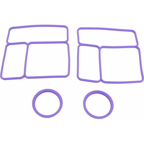 Silikon-Deckeldichtung, 2er-Pack, für Omiebox, auslaufsichere Lunchbox, luftdichter Ersatz-Lebensmittelbehälter, lila. (1/5)