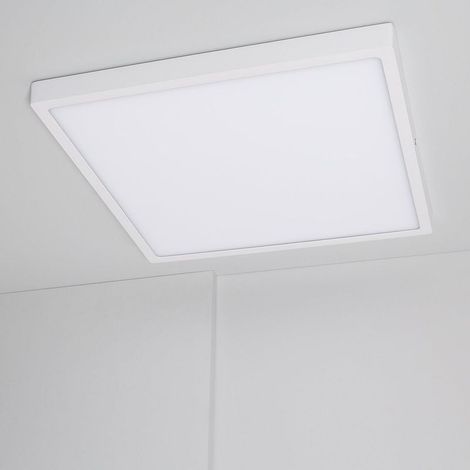 Plafonnier LED Carré 30W Extra-Plat CCT Sélectionnable 400x400 mm Sélectionnable (chaud-neutre-froid) (1/5)