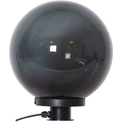 Star Trading Decoration Orby, Lampe de chemin, Piquet de terre, Noir, Boule, Extérieur, E27, 34 cm
