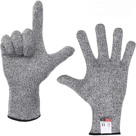 S Anti-coupures de qualité 5 en HPPE résistant aux Rayures, s de Protection for la découpe du Verre, s de qualité Alimentaire, s Anti-coupures Bon marché(Small) (1/5)
