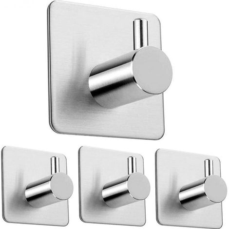Hochwertige Wandhaken aus Edelstahl (4er-Pack) (1/4)