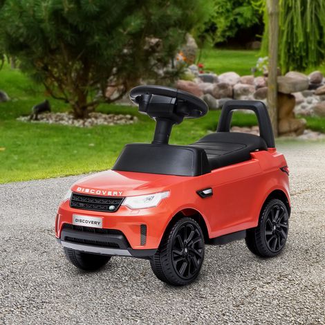 Voiture électrique Land Rover sous licence, 6 V, à pousser, vitesse de 3 km/h, rouge (1/5)