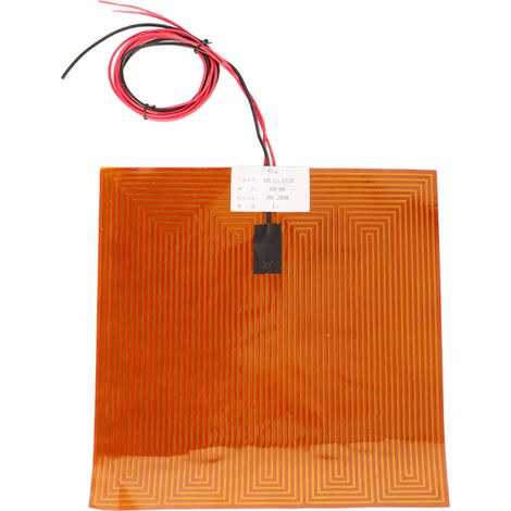 Coussin chauffant adhésif haute performance 300x300mm 24V 250W pour imprimante 3D, film thermique puissant et rapide (1/5)