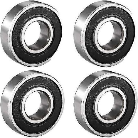 4 roulements à billes étanches doubles 6001-2RS 12 mm x 28 mm x 8 mm en acier au carbone Z1 DE (1/5)