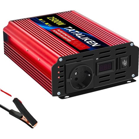 Onduleur, Convertisseur DC en AC, Haute Efficacité, 2500W 12V (1/2)