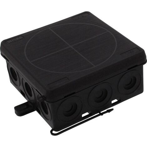 Wiska 10109588 Boîte de dérivation (L x l x H) 86 x 86 x 41 mm noir (RAL 9005) IP55 1 pc(s) (1/3)