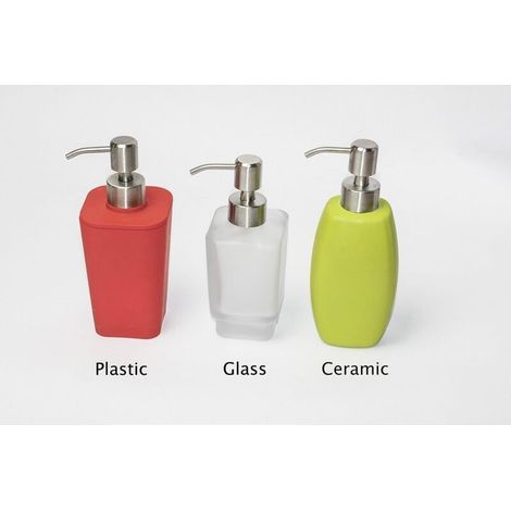 Pompe Sostitutiva per Distributore di Sapone Liquido - Acciaio Inox, Finitura Smerlata, 2 Pezzi - 28mm (1/3)