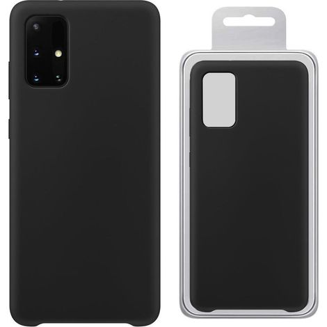 Custodia in silicone flessibile per Samsung Galaxy A72 4G, colore nero. (1/5)