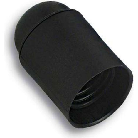 PORTALAMPADA CAMICIA LISCIA - RESINA NERO E14 M10X1 - 25 pezzi