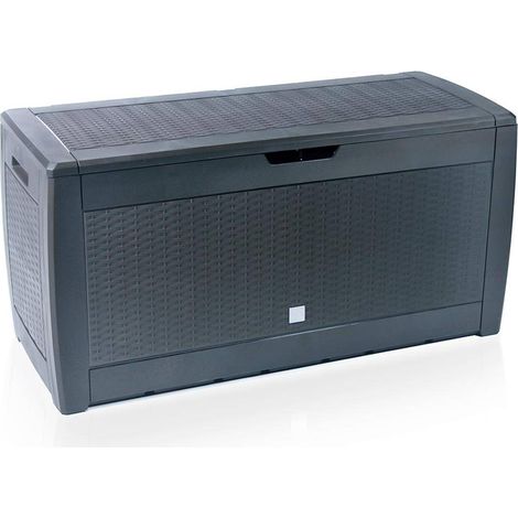 VOUNOT® 310 Liter Kissenbox, Gartenbox Aufbewahrung Wasserdicht Auflagenbox, Anthrazit
