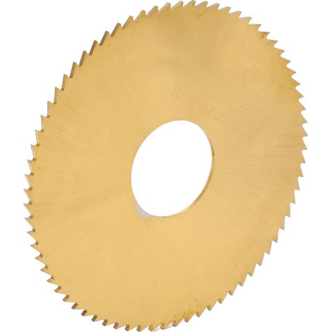 Disque de coupe 75 x 1,2 mm en acier rapide (HSS) pour scie circulaire, destiné à la coupe du bois et de l'aluminium. (1/5)