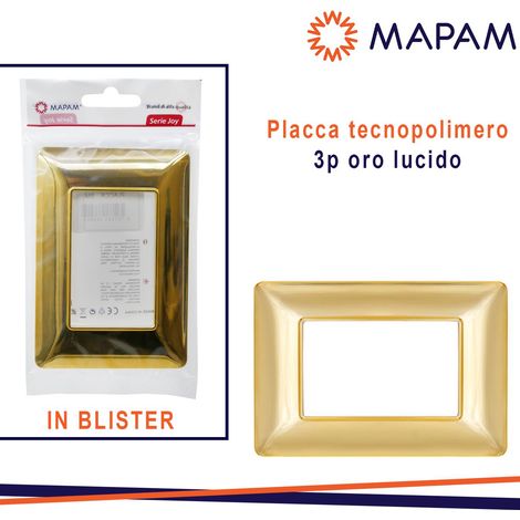 PLACCA 8003-03 3P ORO LUCIDO/MTX T3 JOY IN BLISTER