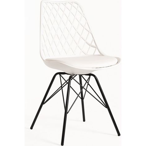Packs Sillas Comedor - Pack 4 Sillas Iron Mima - Blanco (1/5)