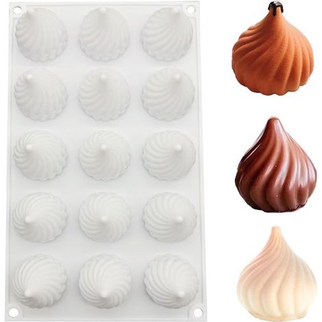 Silikon-Schokoladenformen, Pralinenformen, BPA-frei, Silikon-Backformen, geeignet für Schokolade, Bonbons, Gelee und Mousse. (1/2)