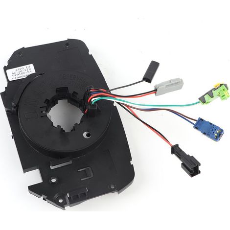 Horloge de voiture Câble spirale à ressort, noirs Pièces automobiles durables ABS 8200216462 Usure à l'usage pour la réparation Remplacement Megane 2 Mk LL Wagon (1/5)