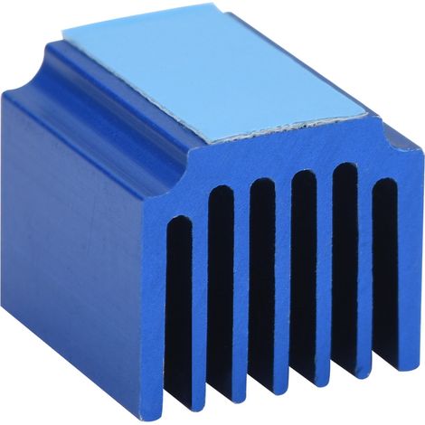 10 pièces dissipateur thermique aluminium autocollant pour moteur pas à pas, refroidissement imprimante 3D, bleu