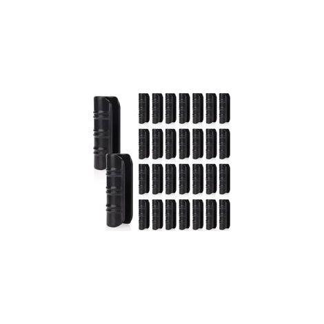 50 PCS Jardin Bâtiments Tube Clip, Clips en Plastique pour Serre Film Clip Tube Serrage Connecteur Kit, pour Serre Bannière Cadre Abris Noir 20mm