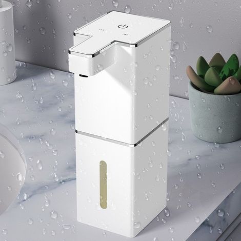 Distributeur de Savon Automatique P7 - Dispenseur Mural pour Cuisine et Salle de Bain (Liquide Vaisselle, Shampooing, Gel Douche) (1/2)