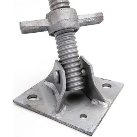 Socle orientable Ø38 HT 63cm galvanisé HDG par 5 pièces 49mm Acier
