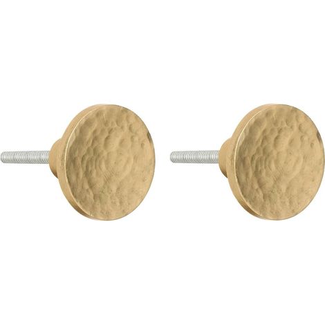 Lot de 2 Boutons de Meuble "Noa" 3cm Or (1/2)
