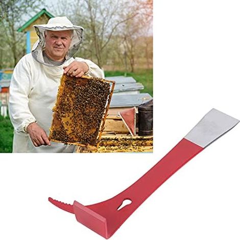 CSPARKV Stainless Steel Beehive Scraper, Beekeeping Scraper Beekeeper Tool Beehive Scraper Tool Beekeeper Hive Scraper Beehive Tool Beekeeping Equipment with Hanging Hole