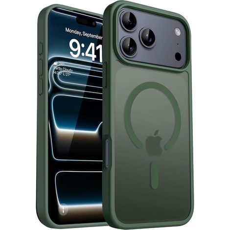 Handyhülle iPhone 17 Pro Max MagSafe iPhone 17 Pro Max Dunkel Grün (1/5)