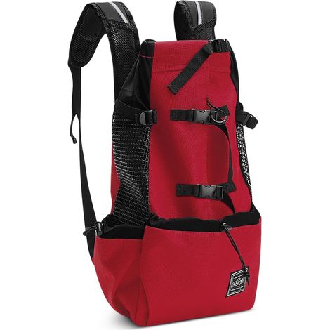 1 Sac À Dos Pour Chien Polyester Maille Respirante Réfléchissant Randonnée Voyage (1/5)