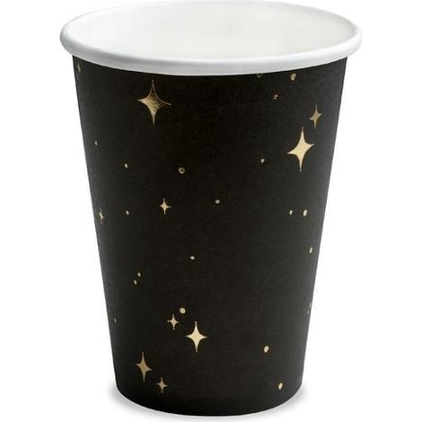 Tazze nere da 260 ml, 6 pezzi