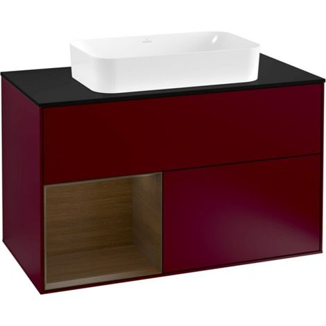 V&B Waschtischunterschrank Wandbeleuchtung Finion 100, Pl bla m, Reg li wal ven, Peo m (1/2)