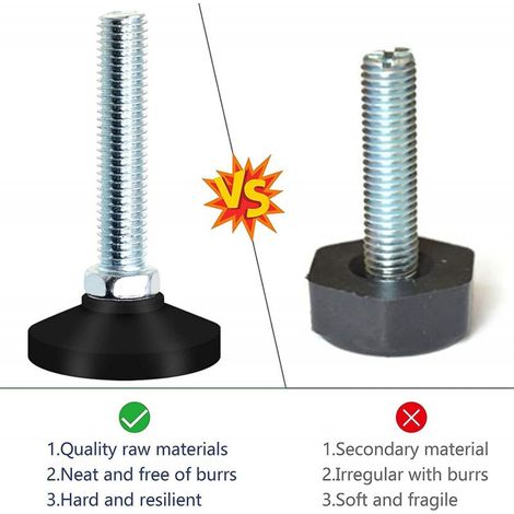 Vis de réglage M10 X 50 Mm Vis de réglage Pied de réglage Vis de meuble (1/3)