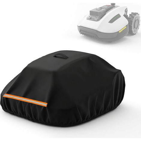 Wireless Robot Lawn Mower Cover Waterproof Protective Cover for Mini 500/700 Robot Lawnmower with Buckle Strap and Handles, 56×43×31cm (1/5)