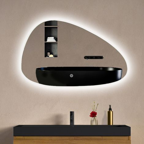 LOMAZOO Miroir de salle de bain avec éclairage - chauffant -