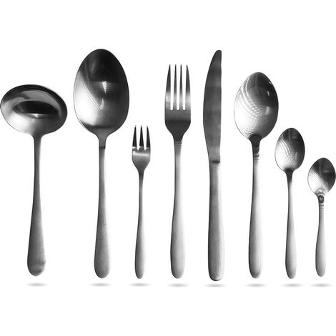 Besteck-Set aus Edelstahl MODERN, 39-teilig (1/5)