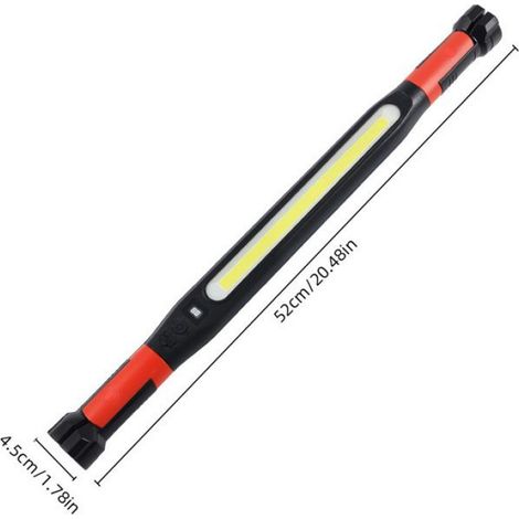 Lampe De Travail MagnéTique Led Rechargeable,Avec Crochets Et Base Magnetique,Barre Lumineuse Sous Le Capot,Pour MéCanicien (1/5)