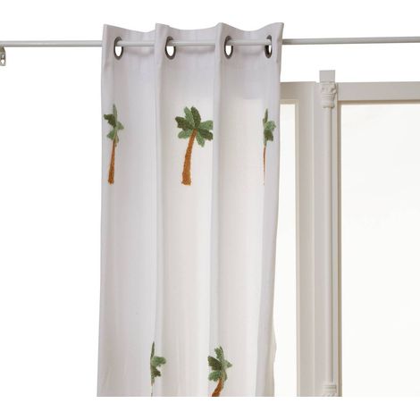 Tufy tenda 260x140cm bianco stampa palme - Atmosphera créateur d'intérieur