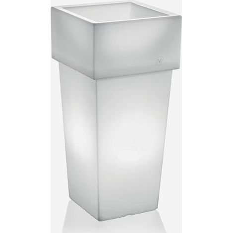 Vaso luminoso da esterno in polietilene RGB ricaricabile Nova 100